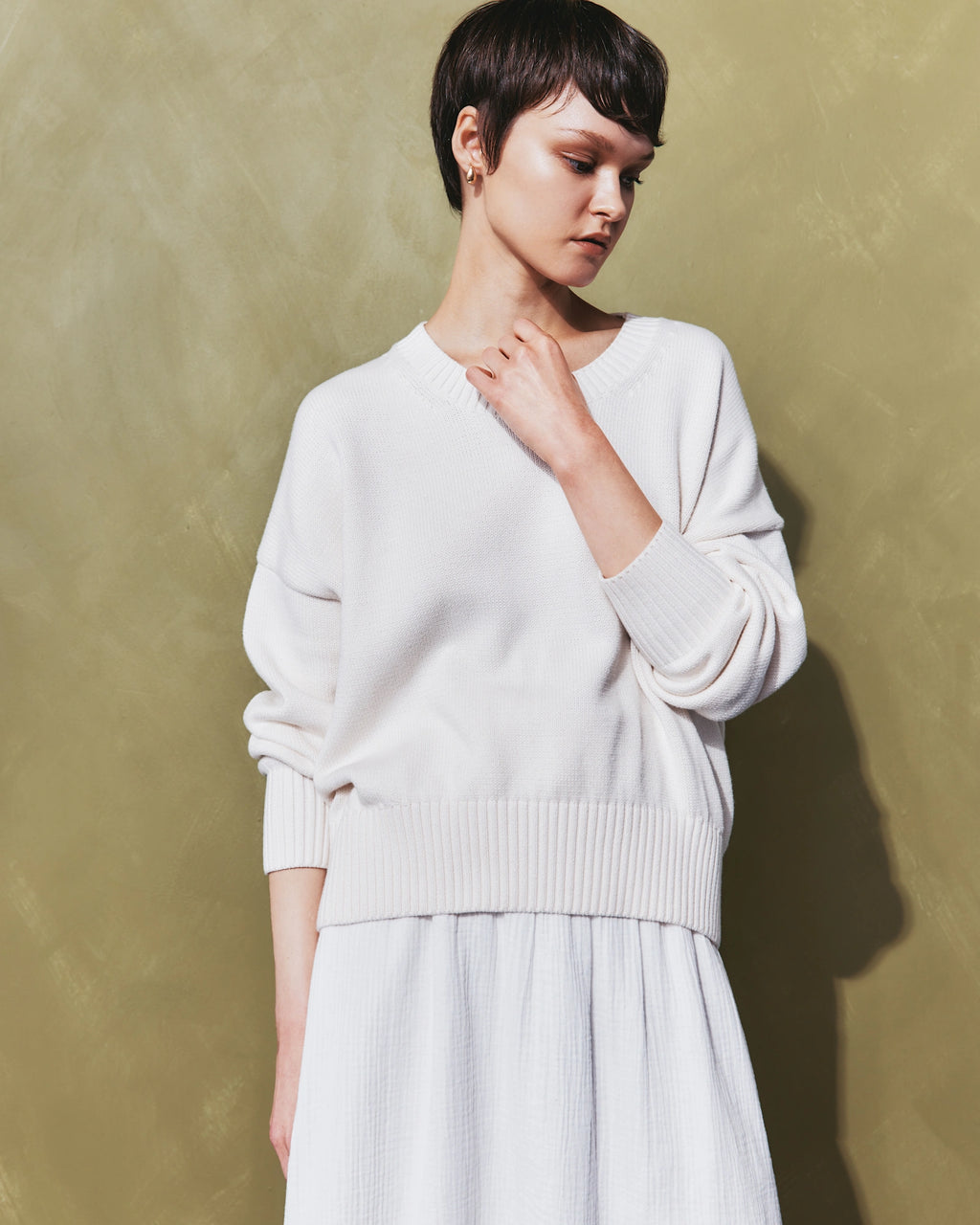 100% Organic Cotton Boyfriend Crew Sweater