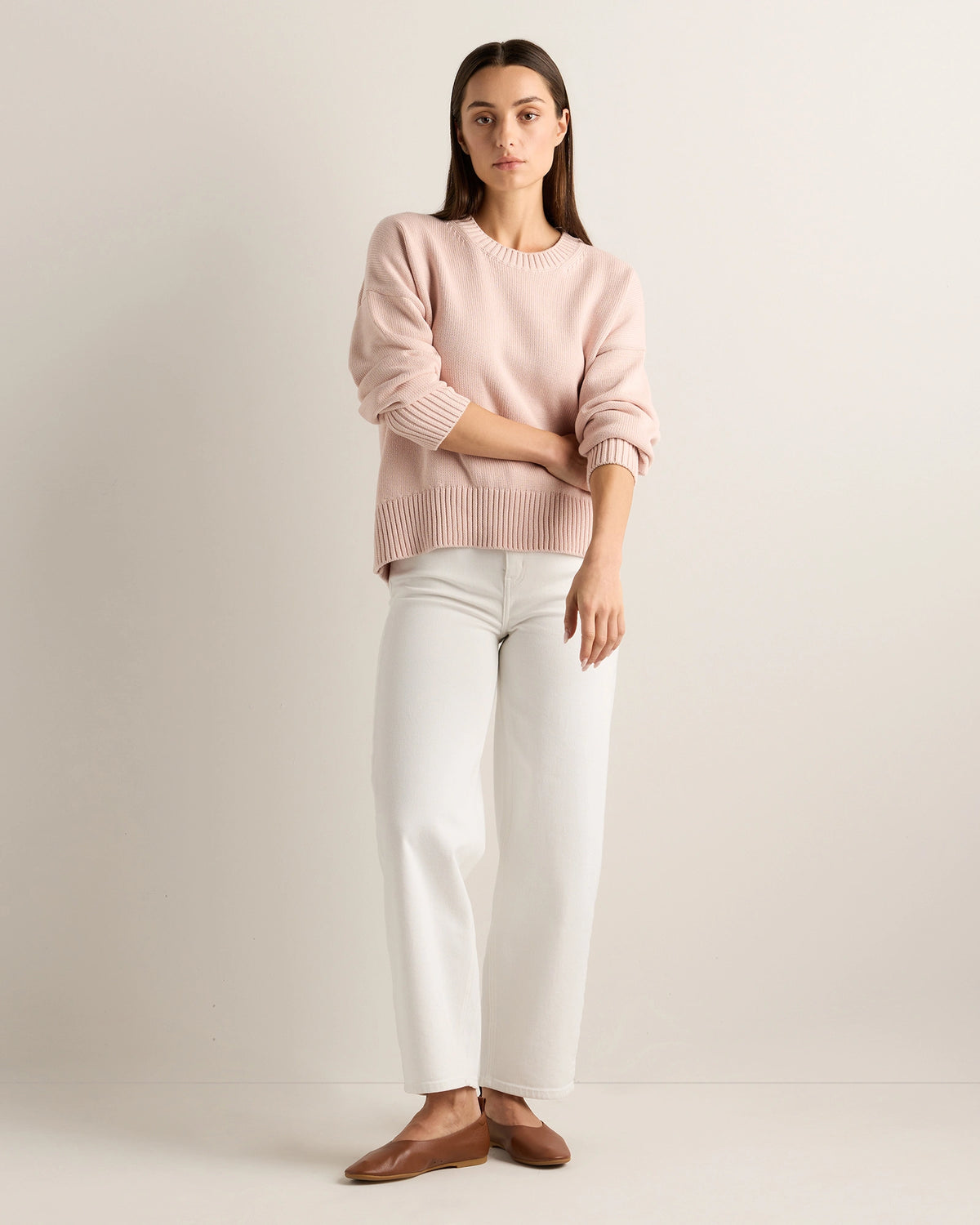100% Organic Cotton Boyfriend Crew Sweater