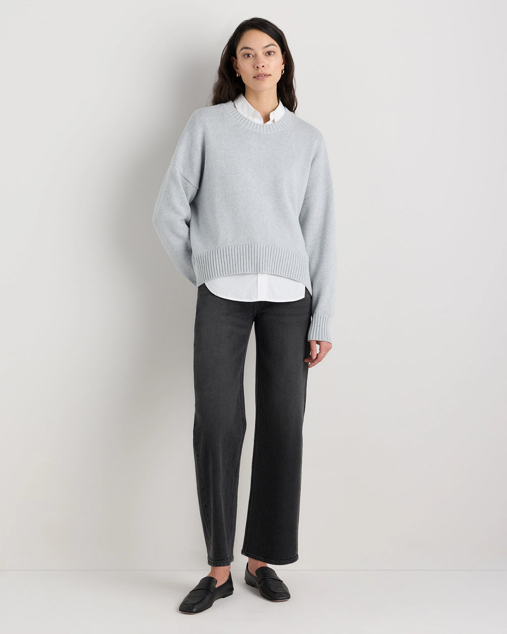 100% Organic Cotton Boyfriend Crew Sweater