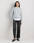 100% Organic Cotton Boyfriend Crew Sweater