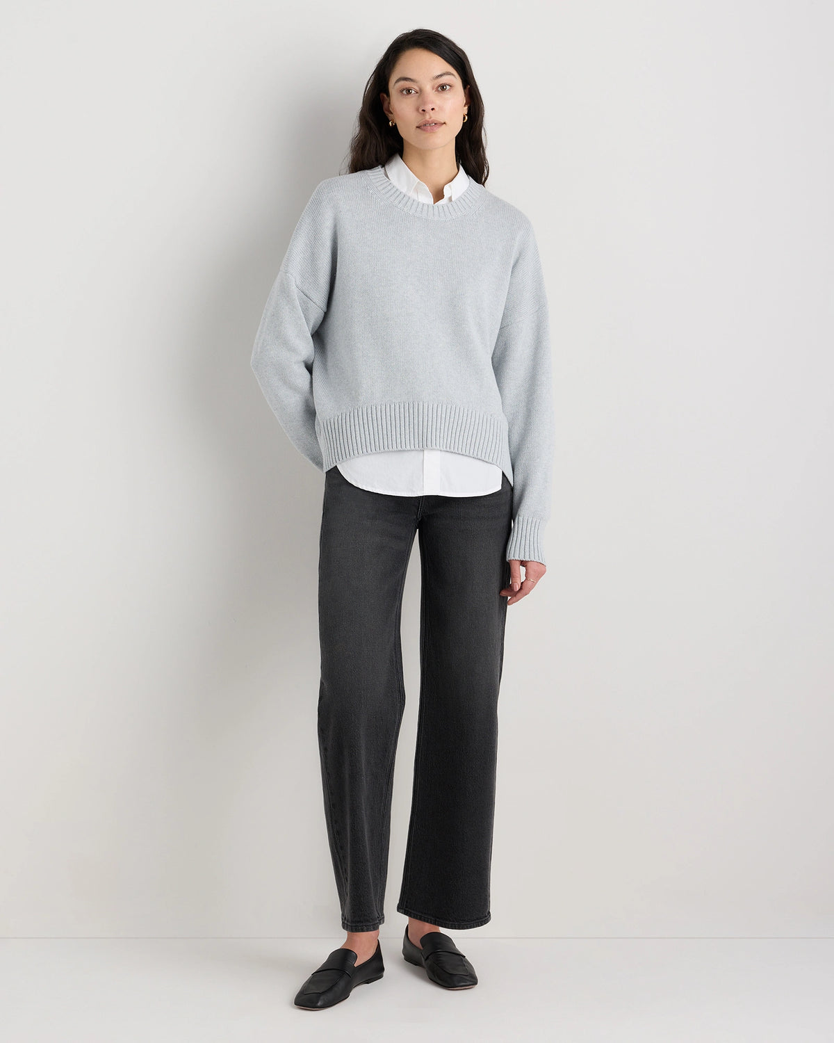 100% Organic Cotton Boyfriend Crew Sweater
