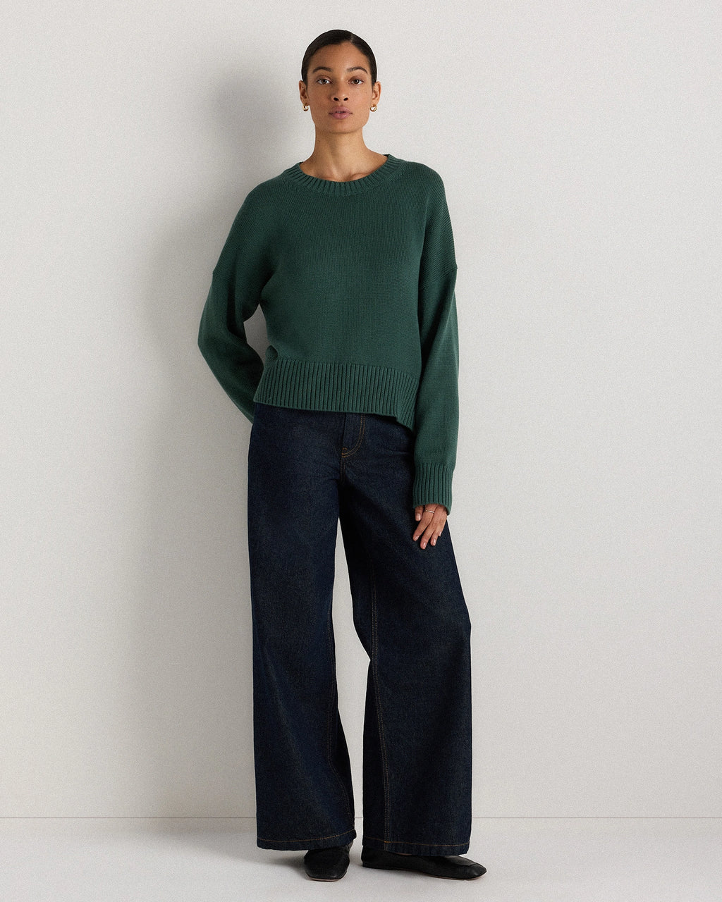 100% Organic Cotton Boyfriend Crew Sweater