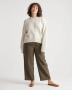 100% Organic Cotton Boyfriend Crew Sweater