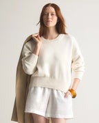 100% Organic Cotton Boyfriend Crew Sweater