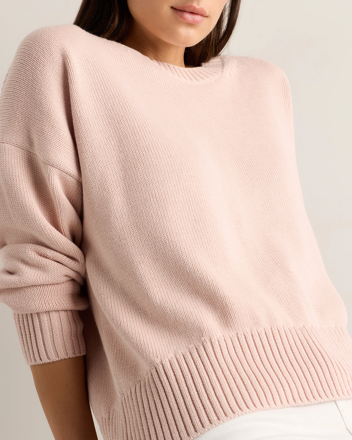 100% Organic Cotton Boyfriend Crew Sweater