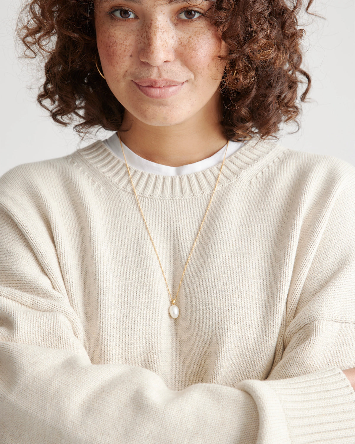 100% Organic Cotton Boyfriend Crew Sweater