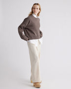 100% Organic Cotton Boyfriend Crew Sweater