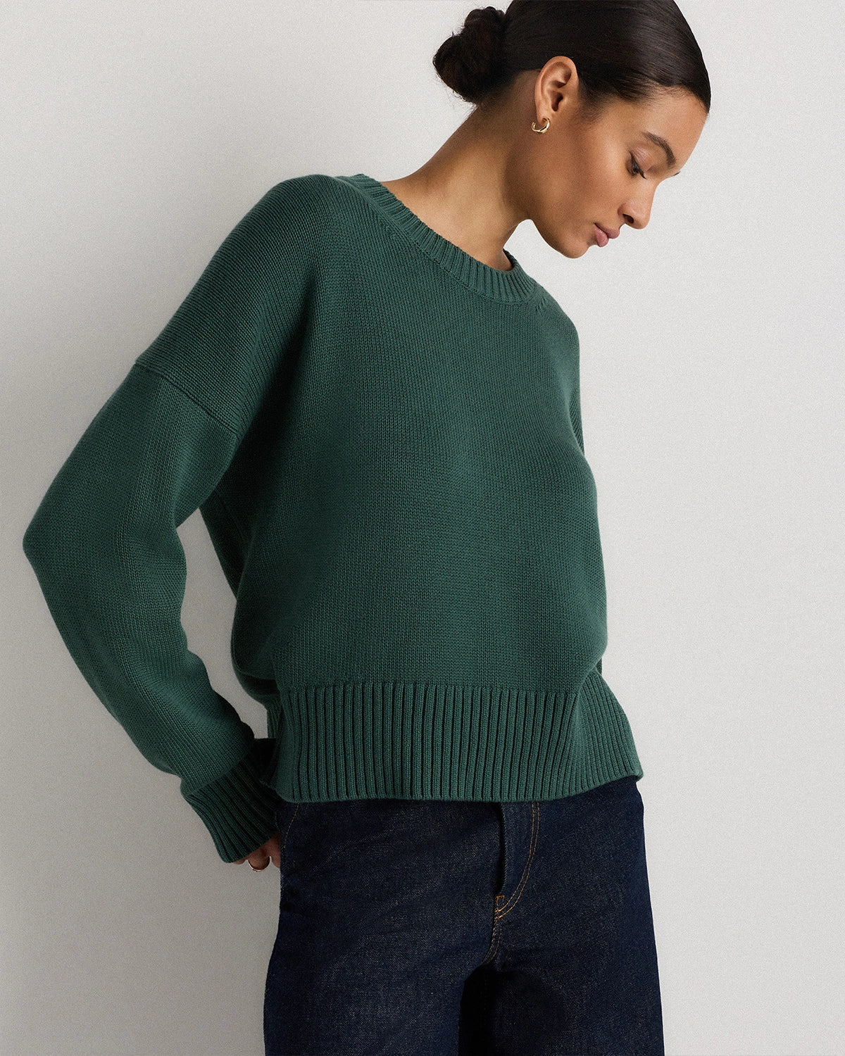 100% Organic Cotton Boyfriend Crew Sweater