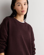 100% Organic Cotton Boyfriend Crew Sweater