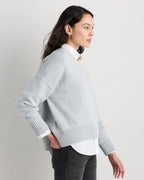 100% Organic Cotton Boyfriend Crew Sweater
