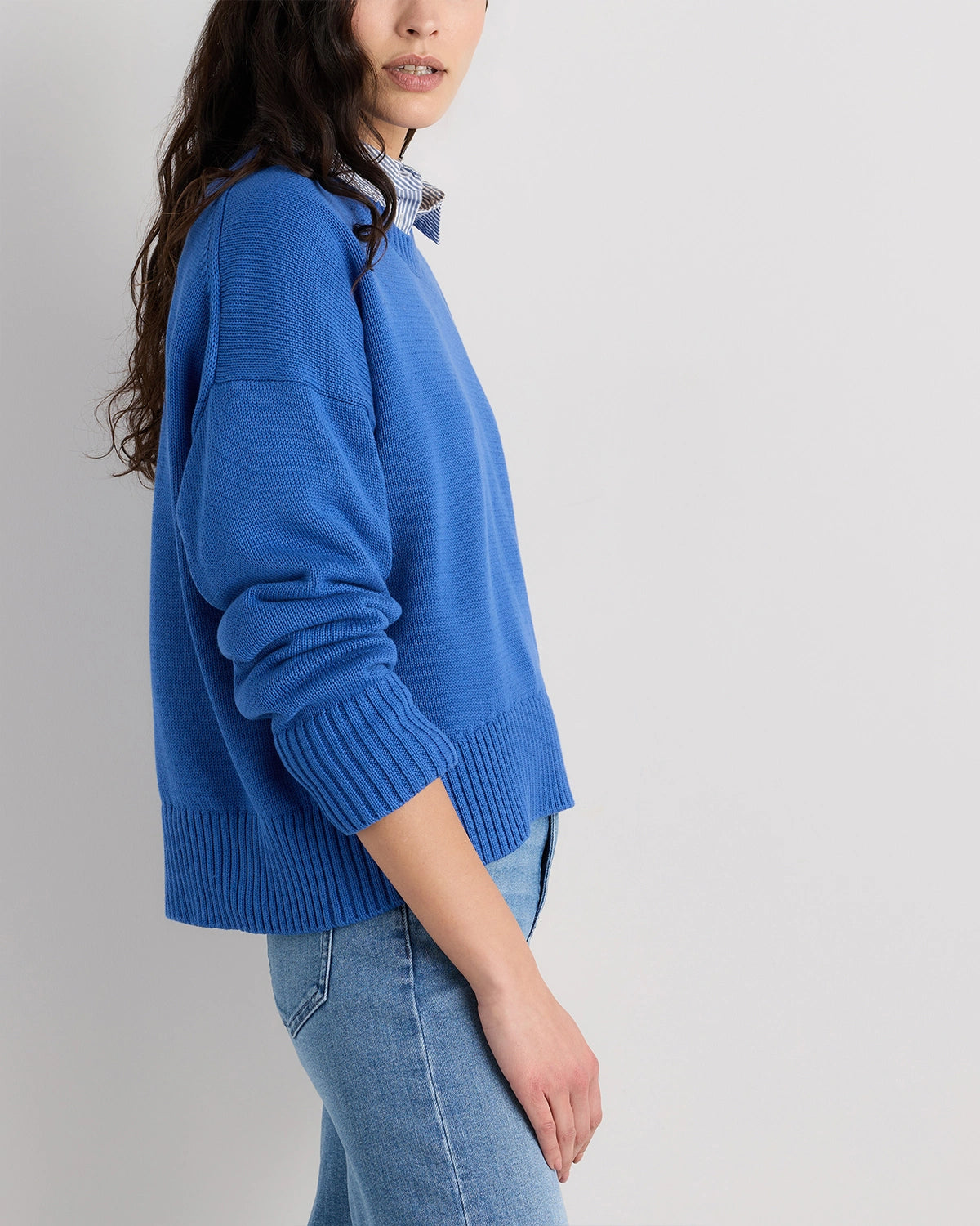 100% Organic Cotton Boyfriend Crew Sweater