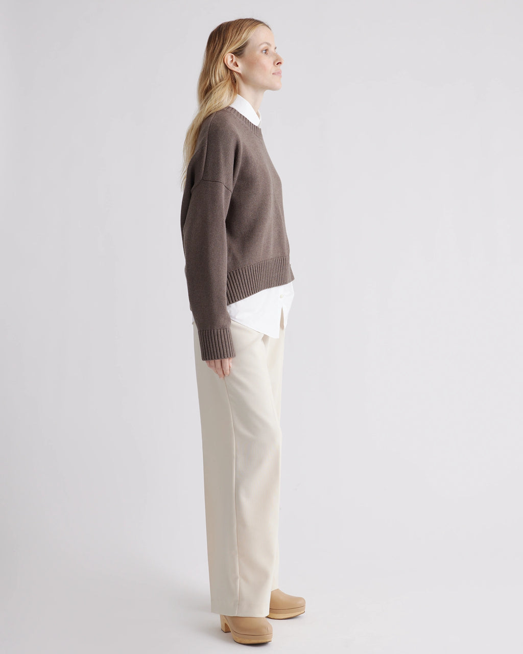 100% Organic Cotton Boyfriend Crew Sweater