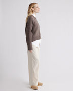100% Organic Cotton Boyfriend Crew Sweater