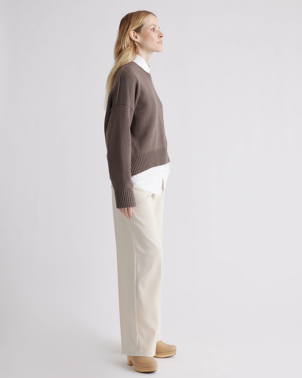 100% Organic Cotton Boyfriend Crew Sweater