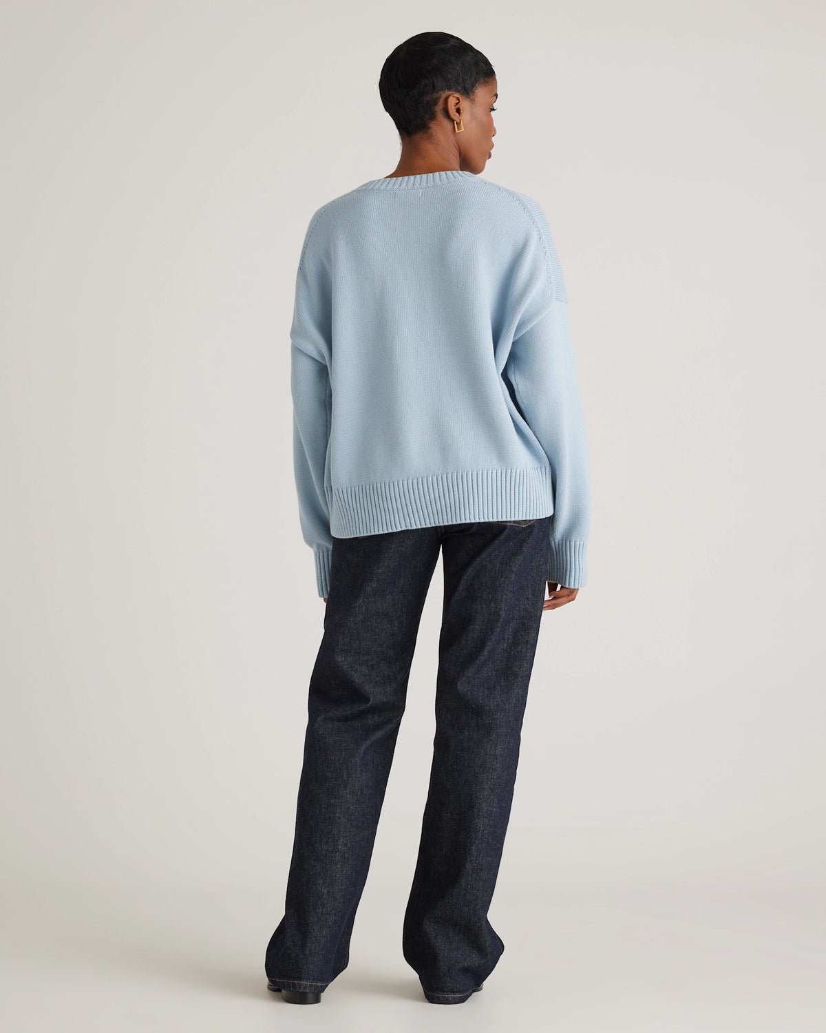 100% Organic Cotton Boyfriend Crew Sweater
