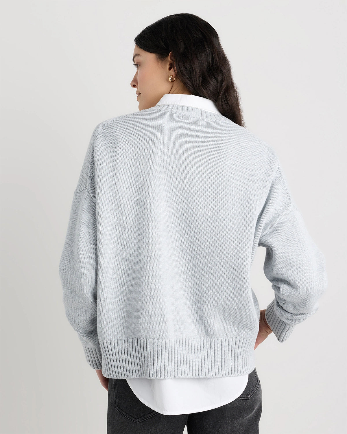 100% Organic Cotton Boyfriend Crew Sweater