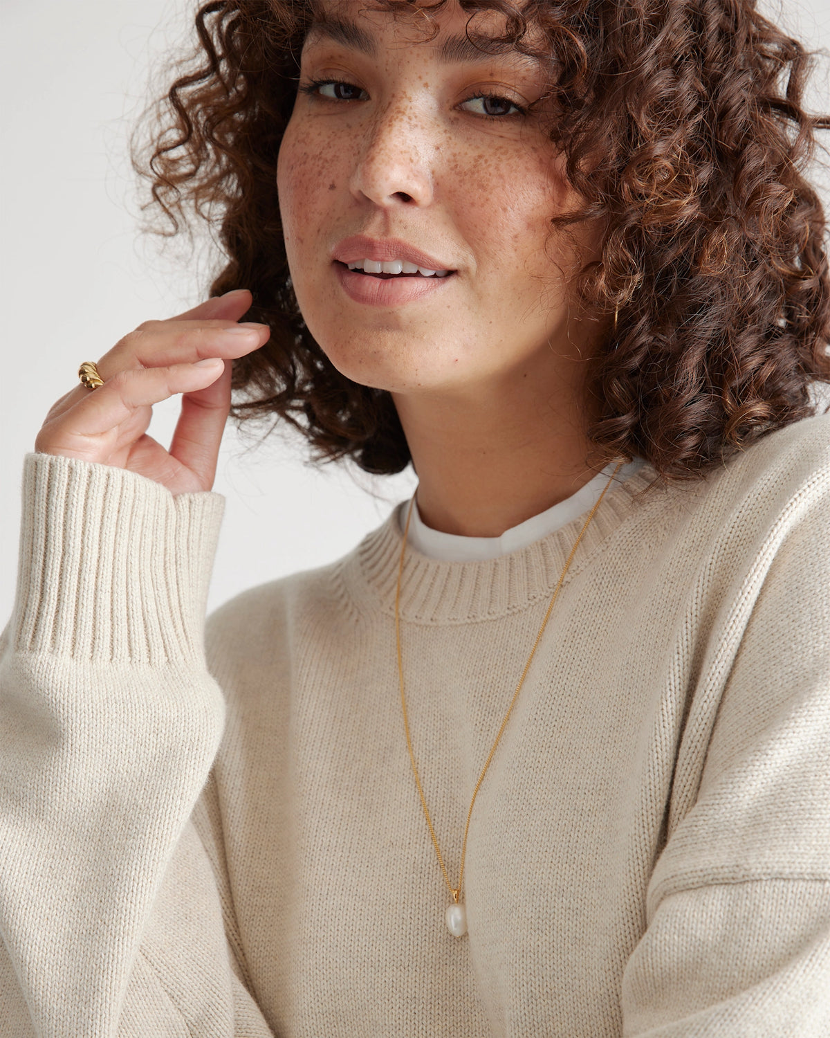 100% Organic Cotton Boyfriend Crew Sweater