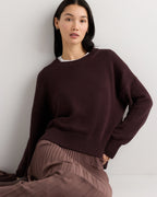 100% Organic Cotton Boyfriend Crew Sweater