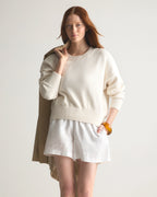 100% Organic Cotton Boyfriend Crew Sweater