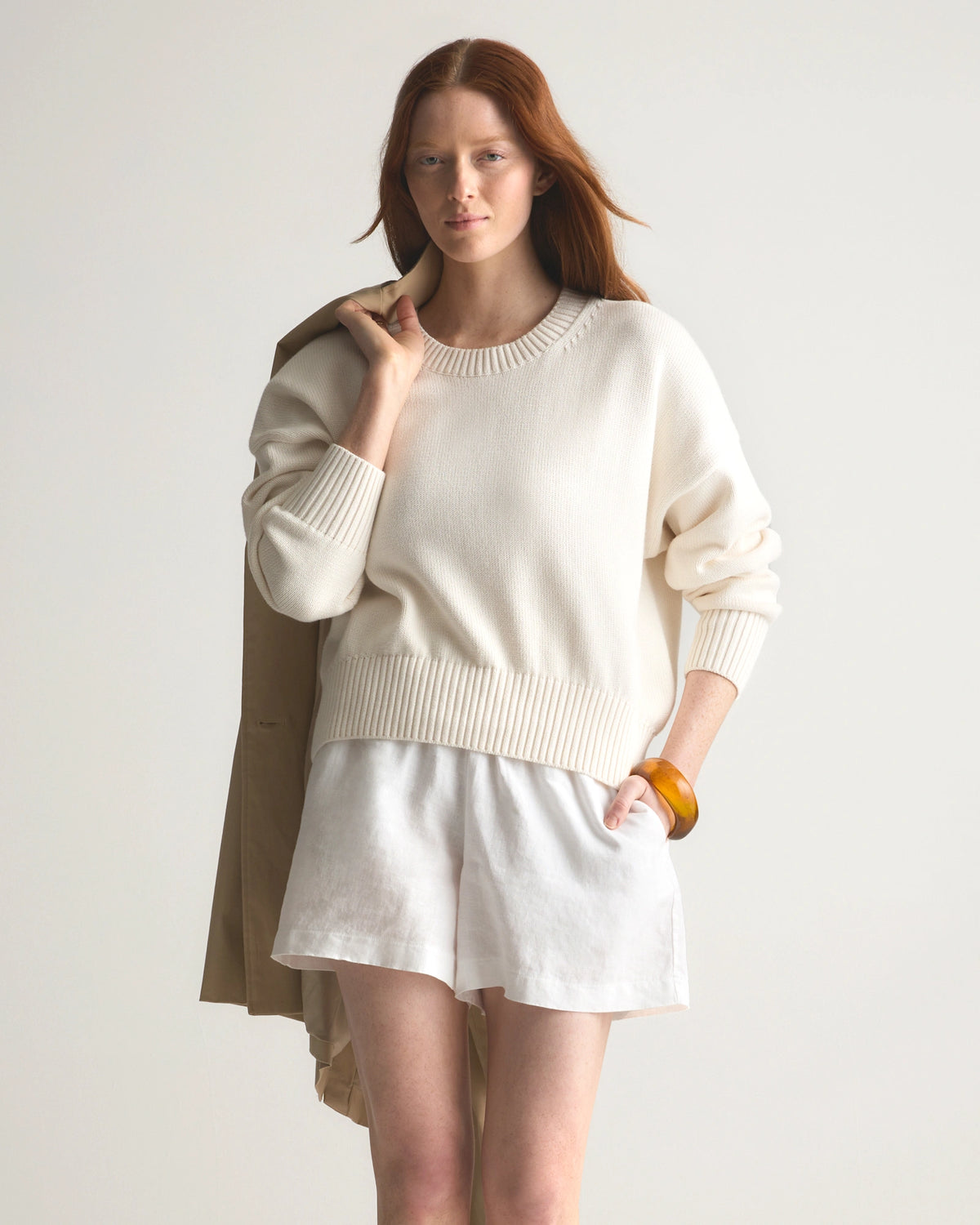 100% Organic Cotton Boyfriend Crew Sweater