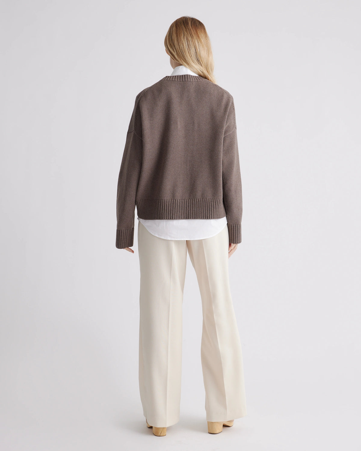 100% Organic Cotton Boyfriend Crew Sweater