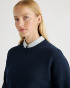 100% Organic Cotton Boyfriend Crew Sweater