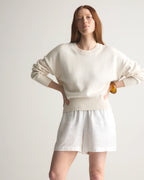 100% Organic Cotton Boyfriend Crew Sweater