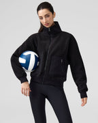Teddy Quilted Zippered Pockets Jacket