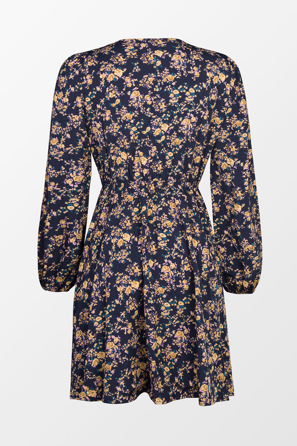 Alison Ditsy Floral Peasant Sleeve Mini Dress