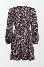 Alison Ditsy Floral Peasant Sleeve Mini Dress