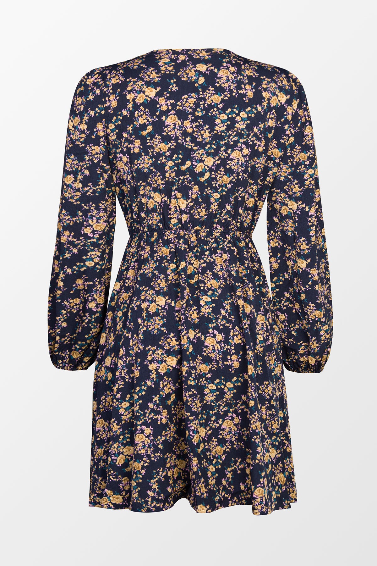 Alison Ditsy Floral Peasant Sleeve Mini Dress