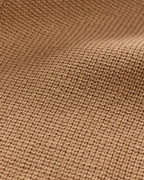 100% Organic Cotton Sweater Jacket in Camel - Knit texture detail