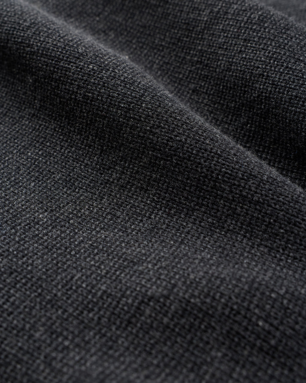 100% Organic Cotton Sweater Jacket in Charcoal/Black Colorblock - Knit texture detail