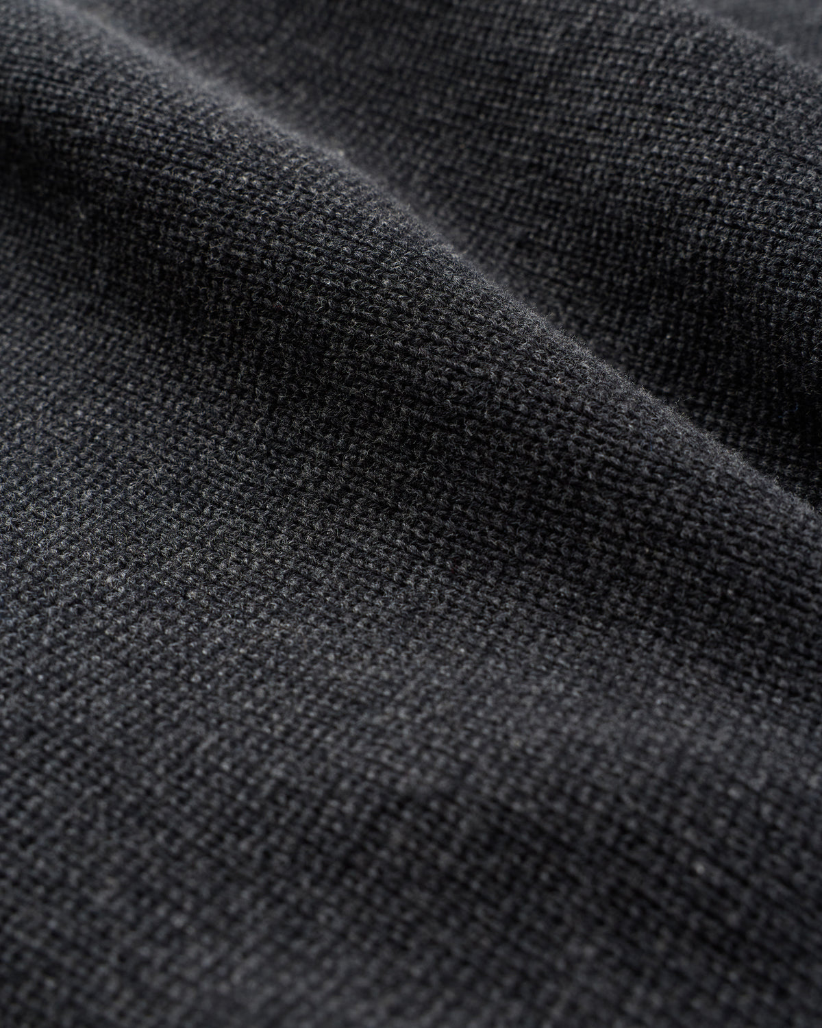 100% Organic Cotton Sweater Jacket in Charcoal/Black Colorblock - Knit texture detail