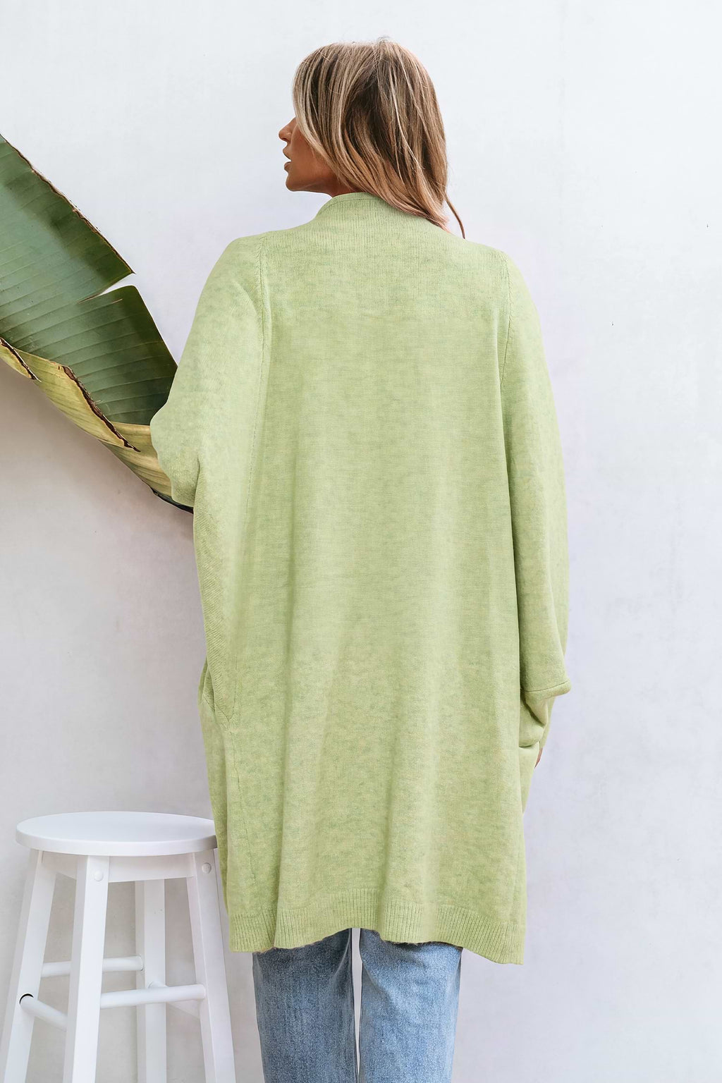 Tan Open Front Dolman Sleeve Duster Cardigan