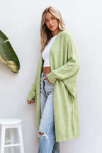 Tan Open Front Dolman Sleeve Duster Cardigan