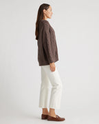 Heather Brown Oversized Cable Knit Cardigan