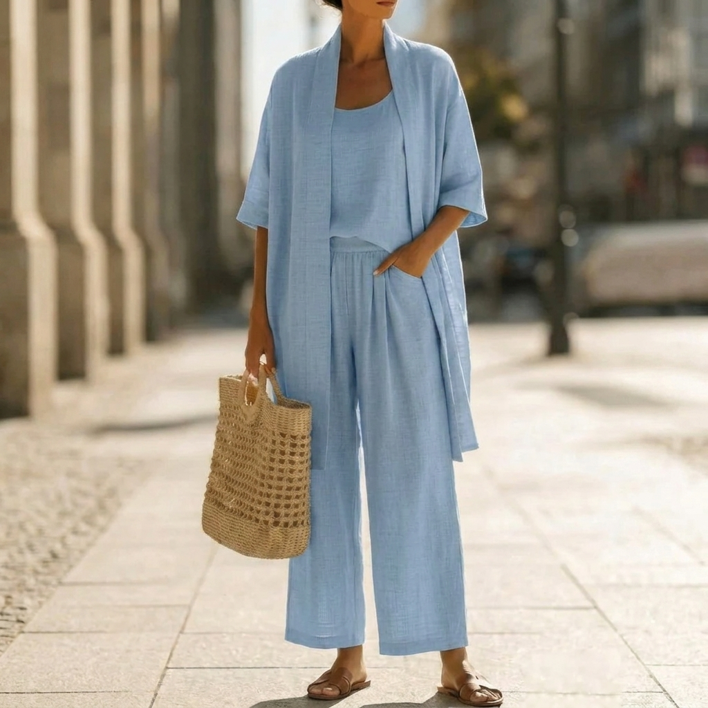 Women's 3 Piece Cardigan Pants Set
