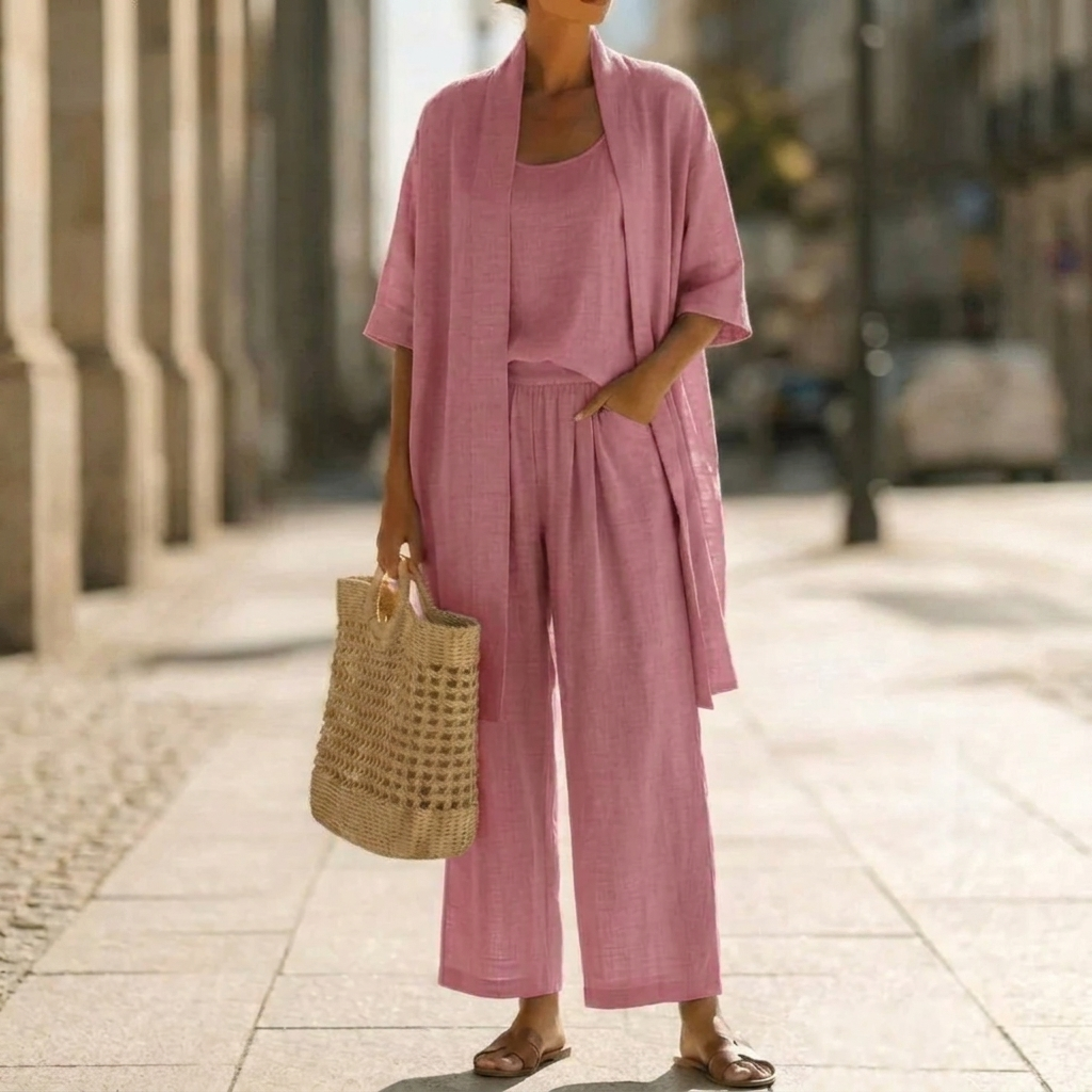 Women's 3 Piece Cardigan Pants Set