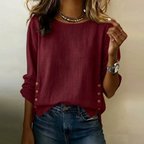 Button Detail Linen Top