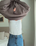 100% Organic Cotton Boyfriend Crew Sweater